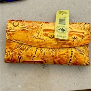 Brahmin NWT copper Cop Cabana Wallet